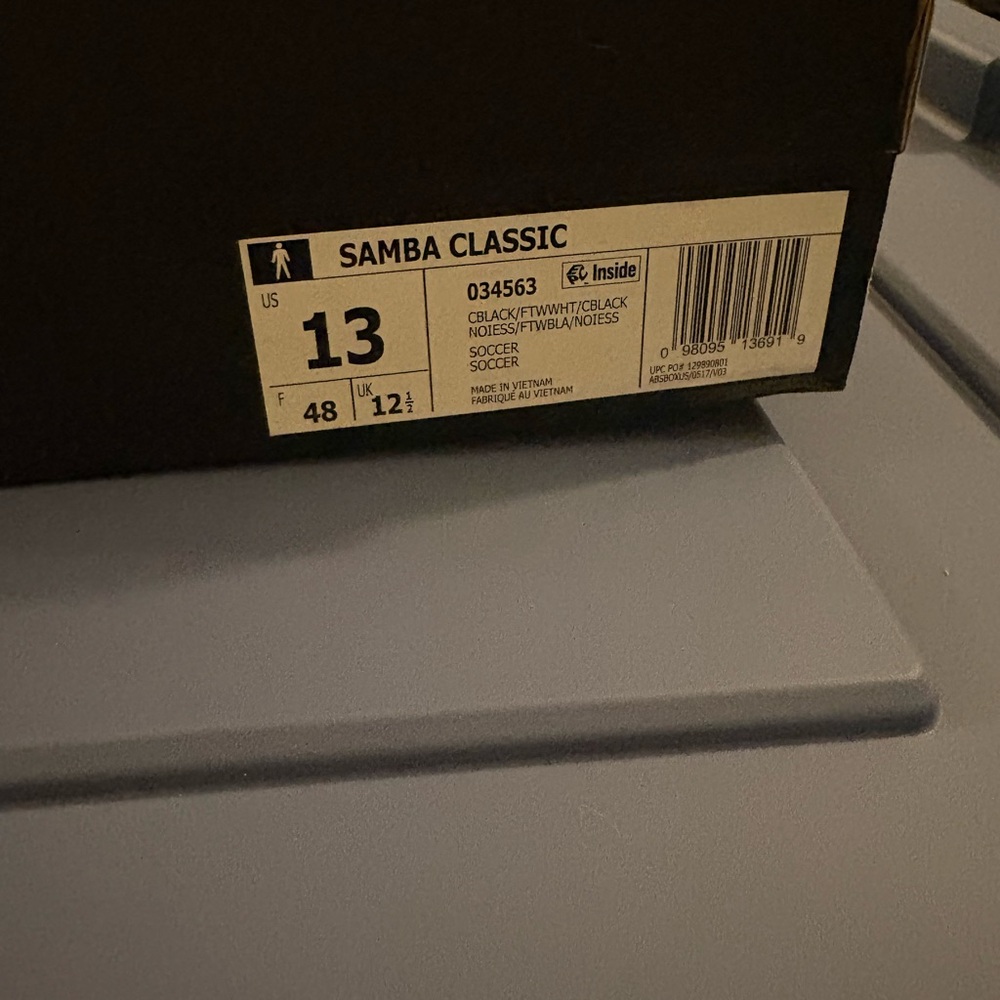 adidas Samba Classic Box Label - Black/White